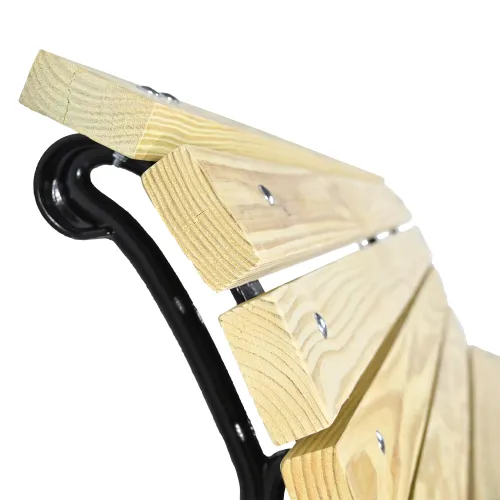   Parisian Heritage Bench – Iron Legs & Pine Wood | Outdoor Seating Groups Collections