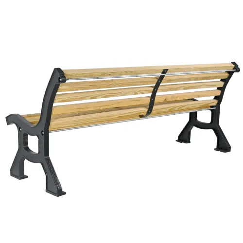   Prague Heritage Bench – Iron Legs & Pine Wood | Outdoor Seating Groups Collections