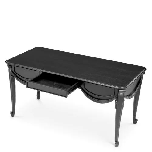   Imperial Desk  Classic Black Hand-Carved Elegance | Luxury Desks Collections