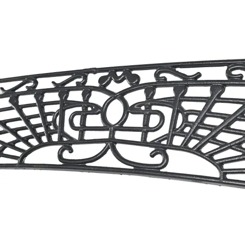   San Francisco Cast Iron Bench – Grey Powder Finish | Outdoor Seating Groups Collections