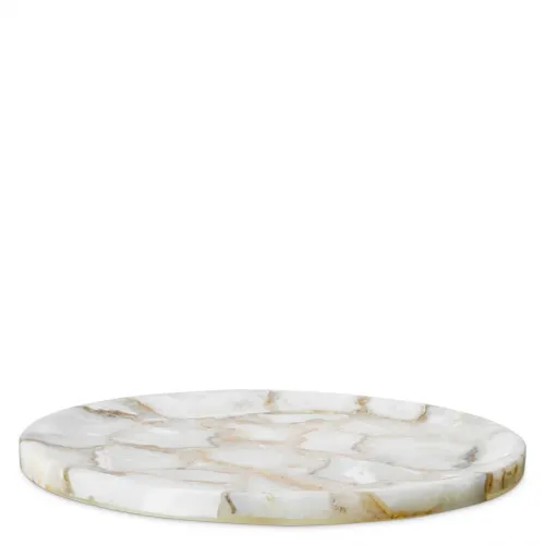   Aurora Round Tray  Natural Stone Elegance | Luxury Home Accessories Collections