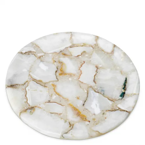   Aurora Round Tray  Natural Stone Elegance | Luxury Home Accessories Collections