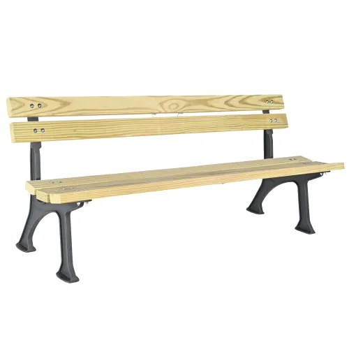   Sofia Heritage Bench – Iron Frame & Pine Wood | Outdoor Seating Groups Collections