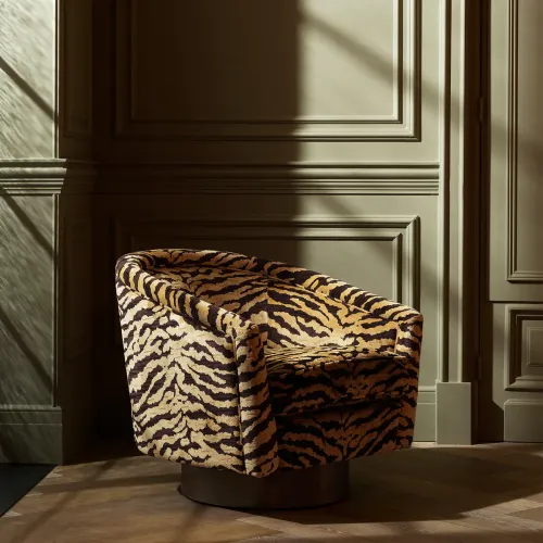  Regalia Swivel Chair  Brushed Brass Statement Elegance | Luxury Chairs Collections