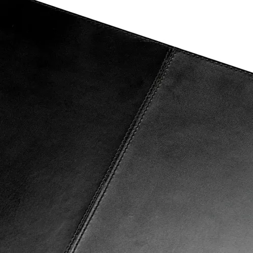 Black  Regalia Desk Blotter  Antique Brown Leather Grandeur | Luxury Home Accessories Collections