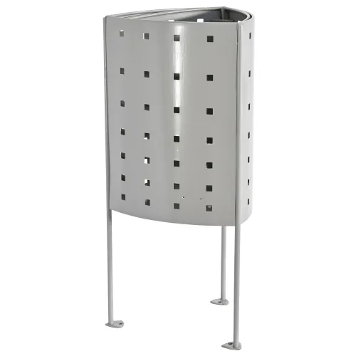 Lunera Outdoor Bin – 45L Galvanized Steel Urban Edition