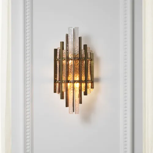   Royal Wall Lamp Vintage Brass & Handmade Glass Elegance | Wall Lamps Collections