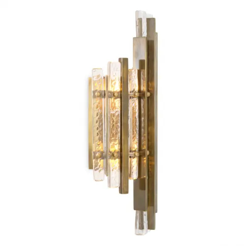   Royal Wall Lamp Vintage Brass & Handmade Glass Elegance | Wall Lamps Collections