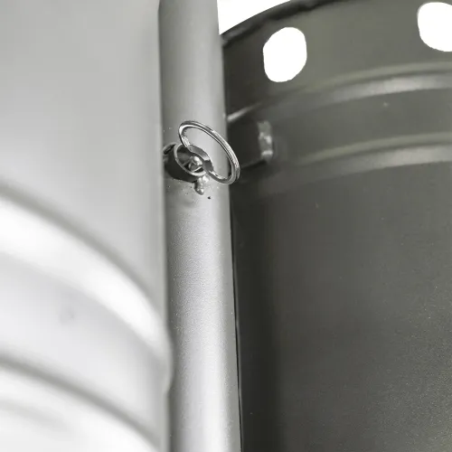   Varese Double Outdoor Bin – 2×32L Galvanized Steel Urban Edition | Luxury Outdoor Accessories Collections