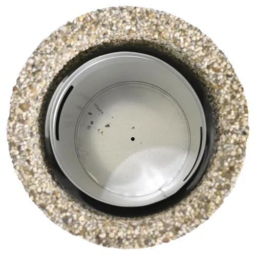   Brescia Concrete Outdoor Bin – 50L Decorative Brown Edition | Luxury Outdoor Accessories Collections