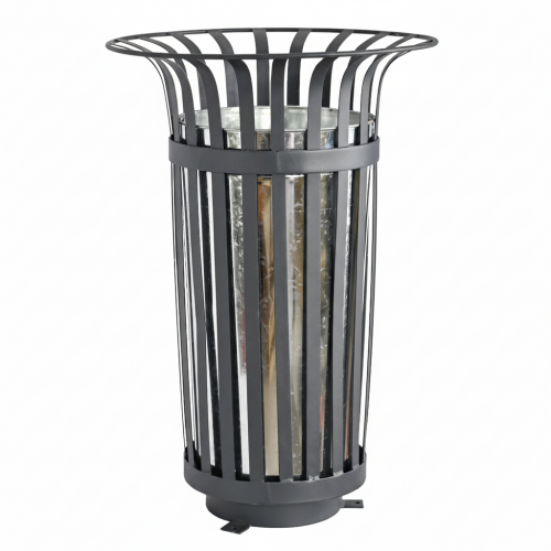   Palermo Outdoor Bin – 50L Galvanized Steel Urban Edition | Luxury Outdoor Accessories Collections