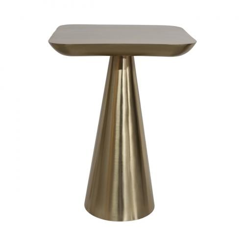 Aurevo Side Table – Hand-Finished Gold Iron Frame