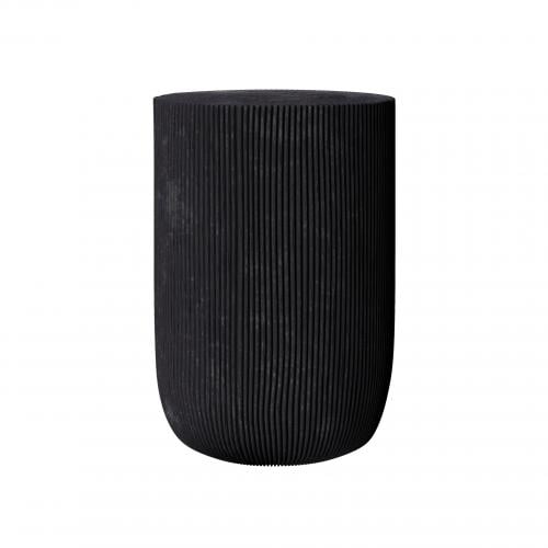 Noirva Side Table – Handcrafted Black Suar Wood