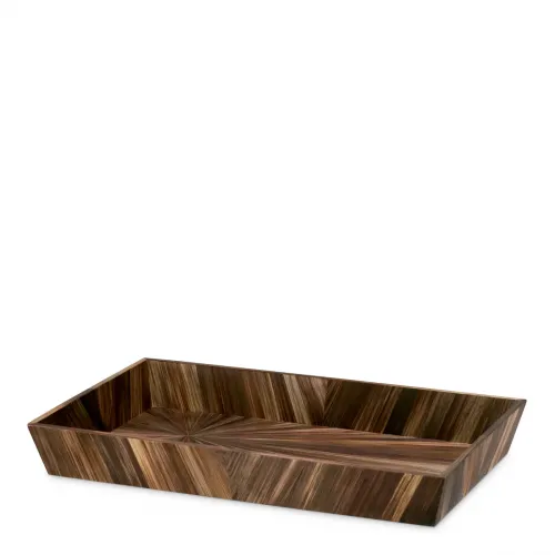Marvella Desk Tray – Straw Marquetry Finish by Luxury Group International