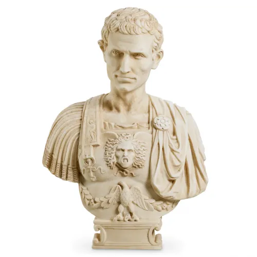 Elegant Bust of Julius Caesar – Marble Antique Decorative Sculpture