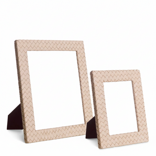 Valenza Bilderrahmen Set - Tan Leder Finish von Luxury Group International