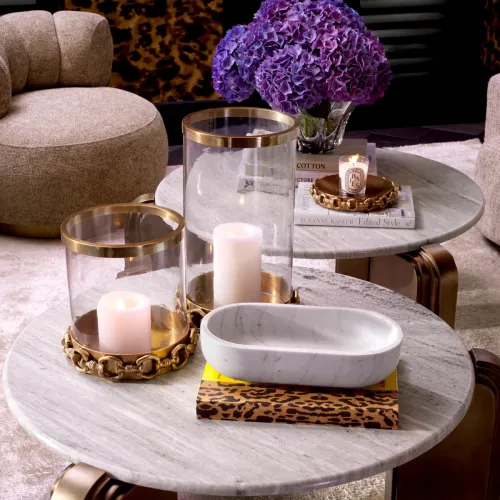 Royal Clementine Decorative Bowl – Vintage Brass Finish by Luxury Group International