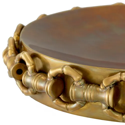Royal Clementine Decorative Bowl – Vintage Brass Finish by Luxury Group International