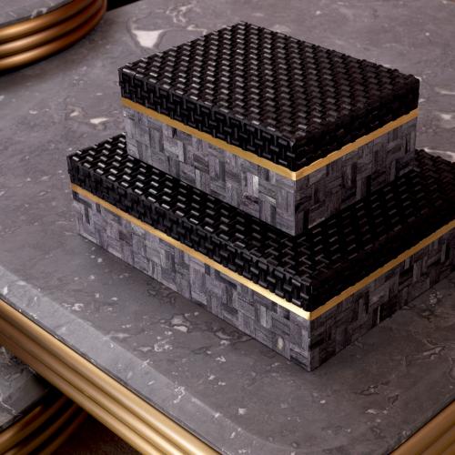 Sevarra Black & Grey Decorative Box – Large by Luxury Group International