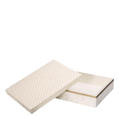 Sevarra Cream Decorative Box – Large by Luxury Group International