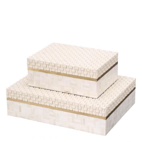 Sevarra Cream Decorative Box – Large by Luxury Group International