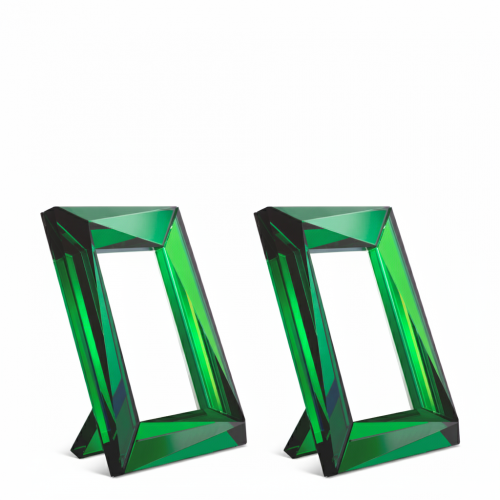 Obliera Bilderrahmen Set - Grünes Kristallglas von Luxury Group International