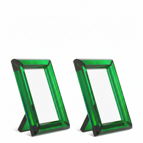 Moderner Fotorahmen aus Kristallglas Duo - Serie Theory S von Luxury Group International