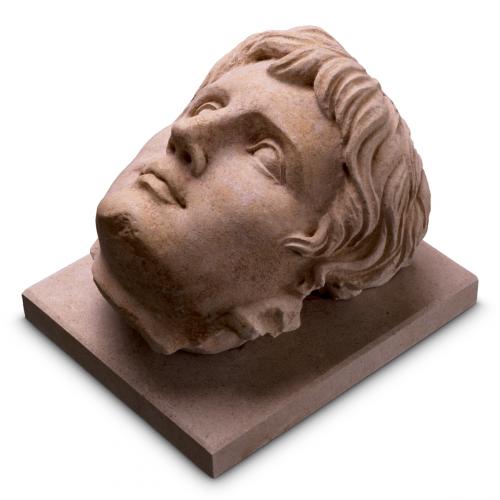 Augustan Sandstone Bust – Roman Emperor Sculpture Art