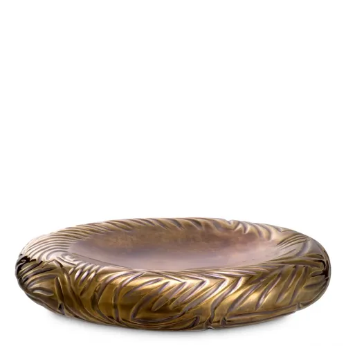 Grandeur Decorative Bowl – Vintage Brass Collection
