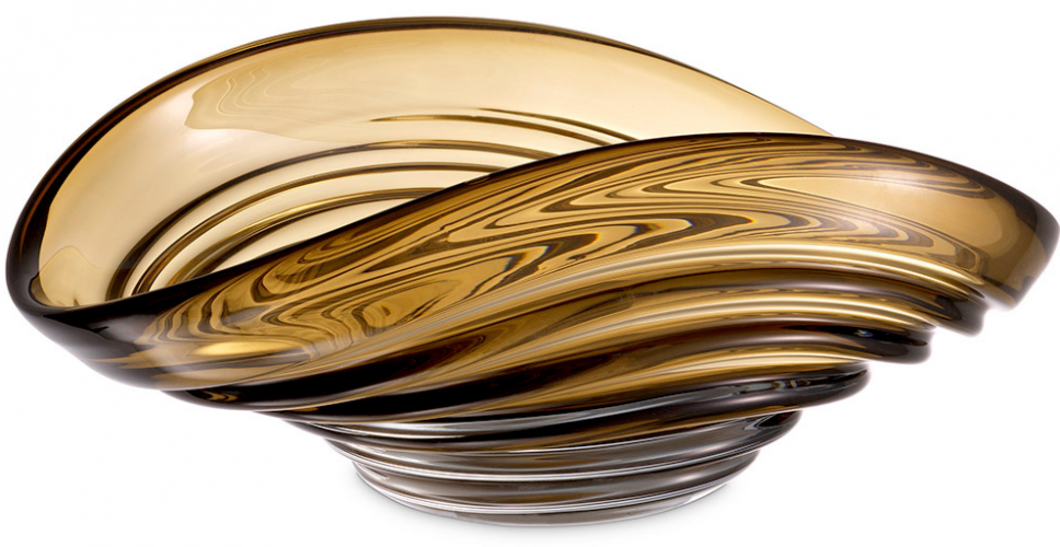 Grand Luxe Glass Bowl – Designer Handcrafted Centerpiece