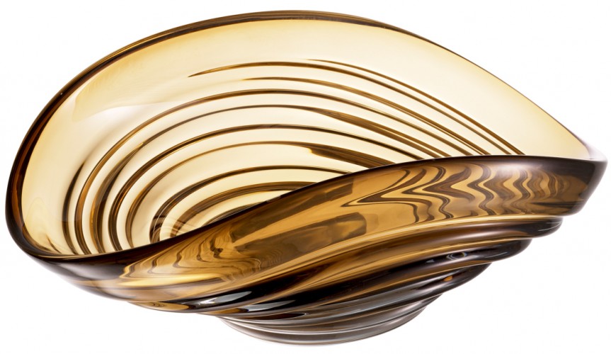 Grand Luxe Glass Bowl – Designer Handcrafted Centerpiece by Luxury Group International