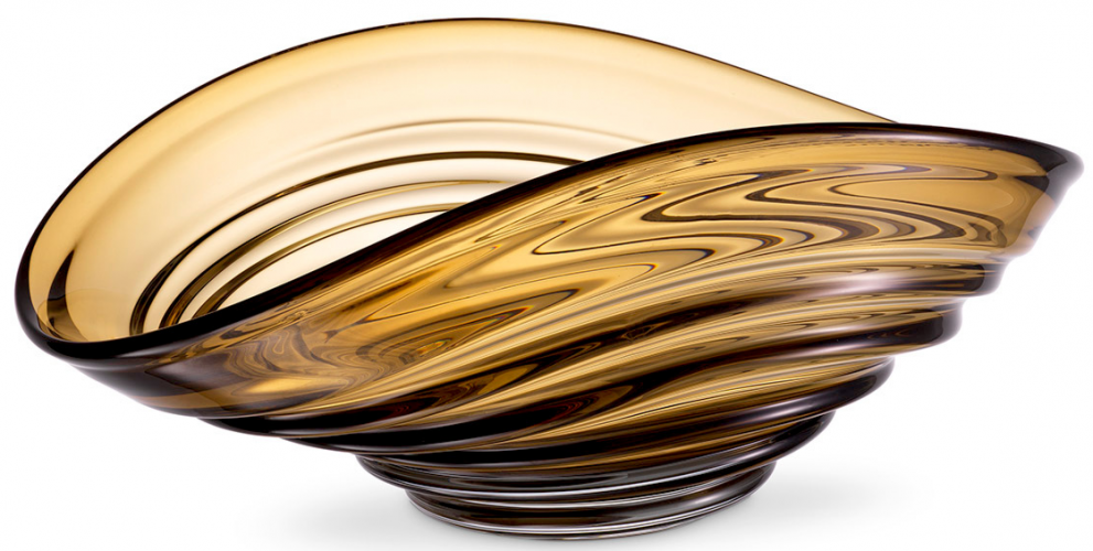 Royal Hand-Blown Glass Bowl L – Luxury Home Accent