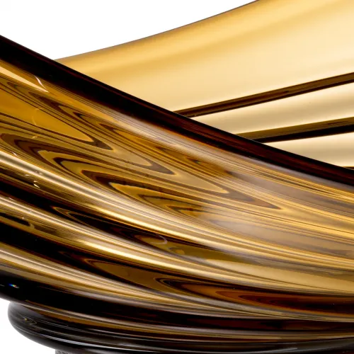 Royal Hand-Blown Glass Bowl Luxury Home Accent by Luxury Group International