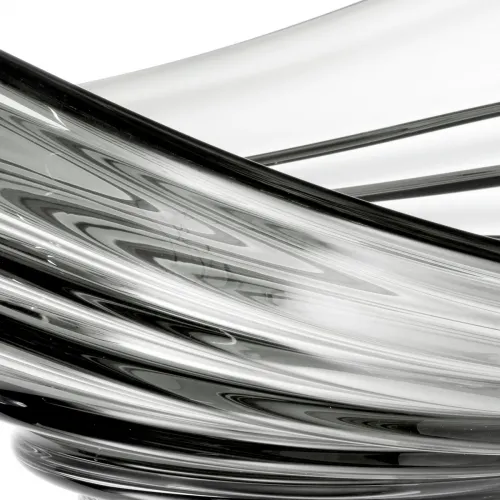 Royal Hand-Blown Glass Bowl Luxury Home Accent by Luxury Group International