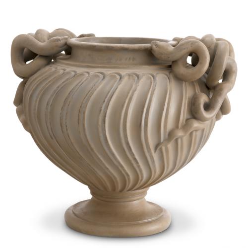 Antonine Marble-Finish Vase – Roman Serpentine Design