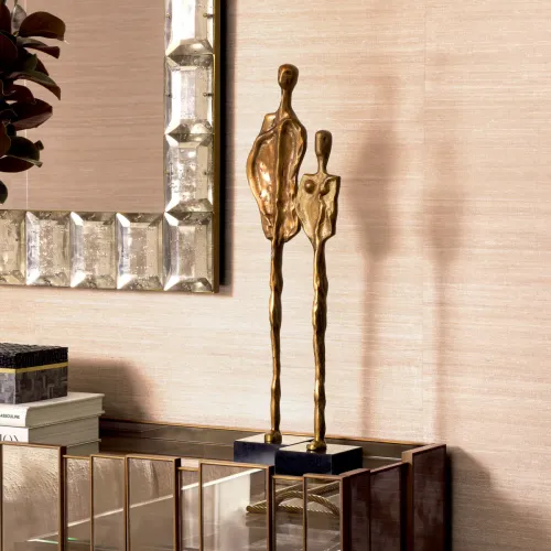 Luxury Brass Decorative Pair – Black Granite Base Accent by Luxury Group International