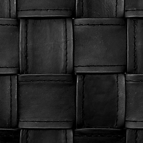 Valentino Woven Leather Dining Chair – Black Elegance by Luxury Group International