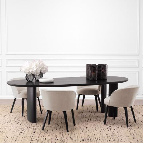 Aveline Dining Chair – Elegant Beige Upholstery Design by Luxury Group International