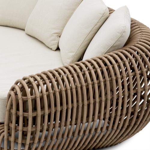 Divano da Esterno Ravello – Design di Lusso in Intreccio Sabbia di Luxury Group International