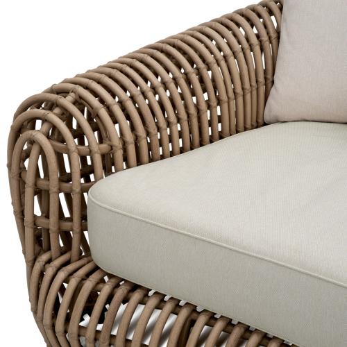 Divano da Esterno Ravello – Design di Lusso in Intreccio Sabbia di Luxury Group International