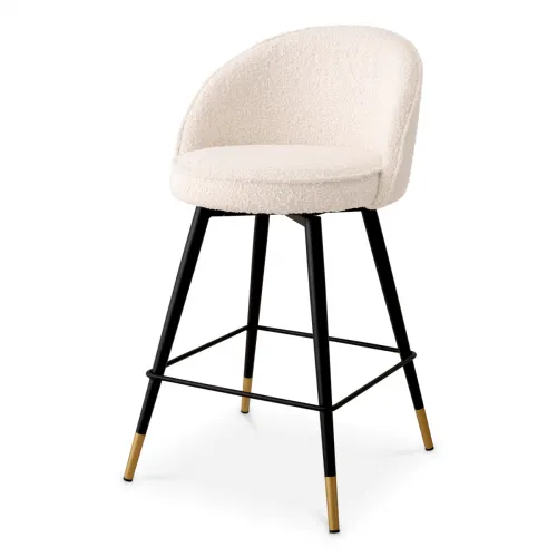 Luxury Counter Stool Set of 2 – Velvet Swivel Style by Luxury Group International