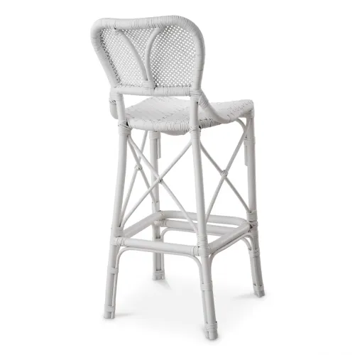 Moderner Designer-Barhocker - Natürliche Rattan-Eleganz von Luxury Group International