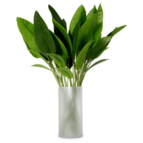 Imperial Strelitzia Leaf Bouquet - Real-Touch Green Botanical Elegance (36 Stück) von Luxury Group International
