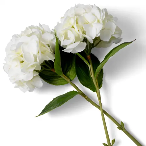 Bouquet of White Hydrangeas – Real Touch Luxury Floral Arrangement (48 pcs) by Luxury Group International