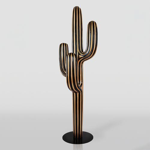 Cactus Hanger Sculpture – Gold & Black Finish by Luxury Group International