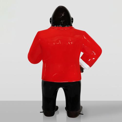 Decorative Gorilla Sculpture in Suit – Luxury Standing Figurine by Luxury Group International