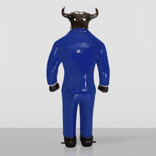 Decorative Bull Sculpture in Suit – Luxury Standing Figurine by Luxury Group International