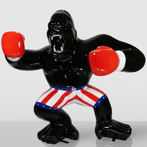 Large Boxer Gorilla Sculpture – “Rocky” Limited Edition by Luxury Group International