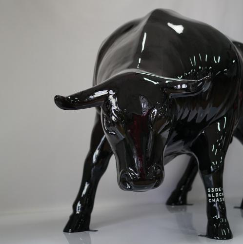 Life-Size Bull Sculpture – Odyssey Collection (Single Color Fiberglass Figure) by Luxury Group International