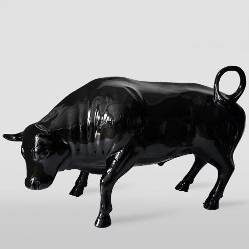 Life-Size Bull Sculpture – Odyssey Collection (Single Color Fiberglass Figure) by Luxury Group International